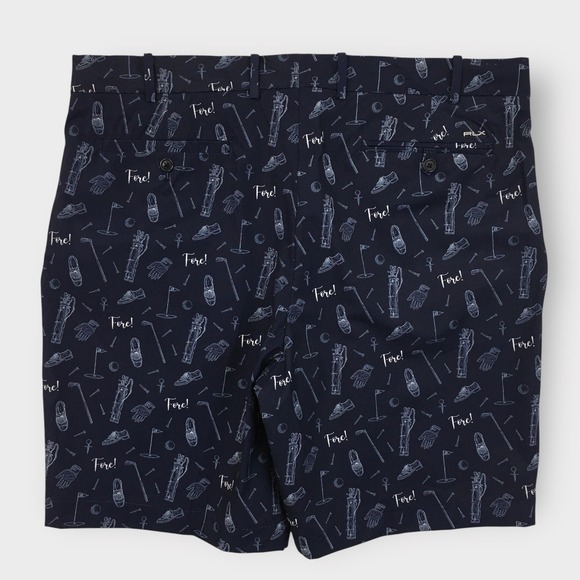 RLX‎ Ralph Lauren Golf Shorts Classic Fit Golf Print Size 36 - Picture 4 of 6